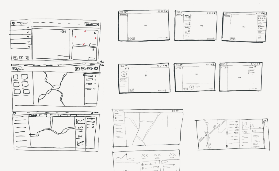 Main Roads WA Real Time Insights early sketches